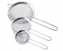 KIT PENEIRA DE INOX 10/12/14 CM - Distribuidora 12 de Outubro