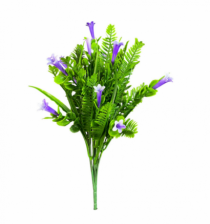 BQ VERDE C/ FLOR 34CM LILAS - Distribuidora 12 de Outubro