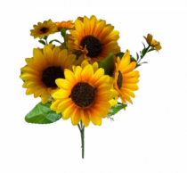 BQ DE GIRASSOL 30CM C/7 GALHOS - Distribuidora 12 de Outubro