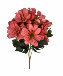 BQ DE MINI FLOR 30CM C/5 GALHOS PINK - Distribuidora 12 de Outubro