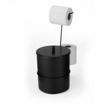 SUPORTE PARA PAPEL E LIXEIRA 5L BLACK LIFE - Distribuidora 12 de Outubro