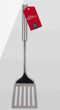 ESPATULA VAZADA INOX CASA 33,5CM - Distribuidora 12 de Outubro