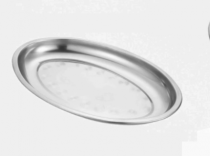 TRAVESSA OVAL INOX 26CM - Distribuidora 12 de Outubro