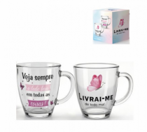 CANECA DE VIDRO 370ML - Distribuidora 12 de Outubro