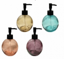 PORTA SABONETE LIQUIDO VIDRO LIEGE BUBBLE SOR - Distribuidora 12 de Outubro