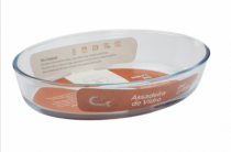 ASSADEIRA DE VIDRO OVAL - 2.4L - Distribuidora 12 de Outubro