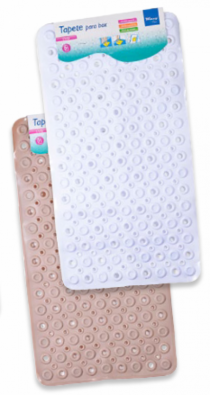 TAPETE DE BOX DOTS PVC 37X68CM - Distribuidora 12 de Outubro