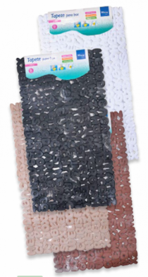 TAPETE DE BOX LETRAS PVC 38X69CM - Distribuidora 12 de Outubro