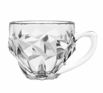 XICARA DE CHA DE VIDRO ROCKS 185ML - Distribuidora 12 de Outubro