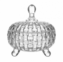 BOMBONIERE DE VIDRO C/ PE CLEAR POTIRI 630ML - Distribuidora 12 de Outubro