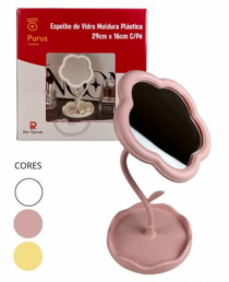 ESPELHO DE VIDRO MOLDURA DE PLASTICO 29X 16 C - Distribuidora 12 de Outubro