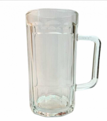 CANECA DE VIDRO 400ML 14,5X8CM - Distribuidora 12 de Outubro