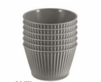 KIT 6 TIGELAS REDONDAS 0,4L CI - Distribuidora 12 de Outubro