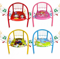 CADEIRA INFANTIL DE METAL E PLAST 38X36CM - Distribuidora 12 de Outubro