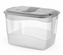 CONTAINER ORGANIZADOR ALTO 20 L TRANSP.C/TAMP - Distribuidora 12 de Outubro