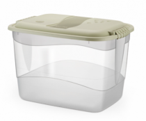 CONTAINER ORGANIZADOR ALTO 12 L TRANSPARENTE - Distribuidora 12 de Outubro