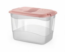 CONTAINER ORGANIZADOR ALTO 6 L TRANSP.C/TAMPA - Distribuidora 12 de Outubro