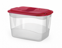 CONTAINER ORGANIZADOR ALTO 3,7 L TRANSP.C/TAM - Distribuidora 12 de Outubro