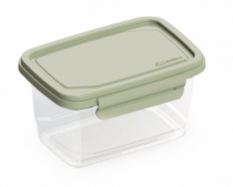 POTE COM 2 TRAVAS LATERAIS 1 LITRO TRANSPAREN - Distribuidora 12 de Outubro