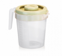 JARRA 1,4 L TRANSPARENTE COM TAMPA COLORIDA - Distribuidora 12 de Outubro