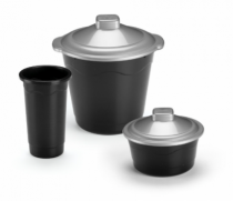 SUPER KIT P/LIMPEZA 3 PCS PRETA C/T PRATA BLA - Distribuidora 12 de Outubro