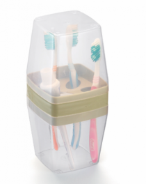 PORTA ESCOVA/CREME DENTAL C/TAMPA TRANSP.C/MI - Distribuidora 12 de Outubro