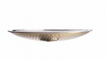 PRATO DE BOLO MARTELADO DOURADO 29CM - Distribuidora 12 de Outubro