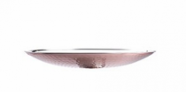 PRATO DE BOLO MARTELADO ROSE GOLD 29CM - Distribuidora 12 de Outubro
