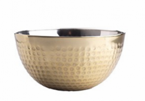 SALADEIRA MARTELADA M DOURADA 1,75L 19CM - Distribuidora 12 de Outubro