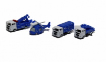 CARRINHO DE PLAST 4 PCS POLICIAL - Distribuidora 12 de Outubro