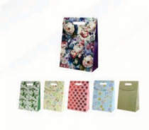 SACOLA PRESENTE FLORAL 19X27X9 - Distribuidora 12 de Outubro