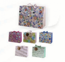 SACO PRESENTE FLORAL 23X18X10CM - Distribuidora 12 de Outubro