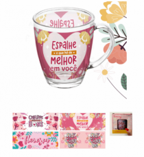 CANECA FANCY FLORESCA 380ML - Distribuidora 12 de Outubro