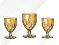 CJ TACAS NETUNO AMBAR 3P 350ML - Distribuidora 12 de Outubro