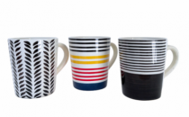 CANECA CERAMICA CONICA DEC SORT 300ML - Distribuidora 12 de Outubro