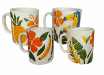 CANECA CERAMICA TROPICALIA 310ML - Distribuidora 12 de Outubro