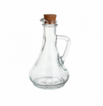 GALHETEIRO DE VIDRO 180ML C/ TAMPA ROLHA - Distribuidora 12 de Outubro