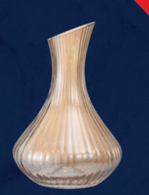 VASO AMBAR EM VIDRO - Distribuidora 12 de Outubro