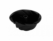 FORMA P/ PUDIM EM SILICONE PRETO 23,5 X 8CM - Distribuidora 12 de Outubro