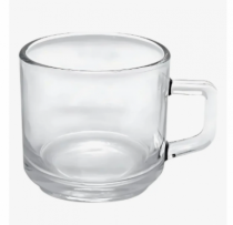 XICARA DE VIDRO P/ CHA 176ML - Distribuidora 12 de Outubro