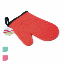 LUVA TERMICA EM SILICONE VERMELHO 22X18CM - Distribuidora 12 de Outubro
