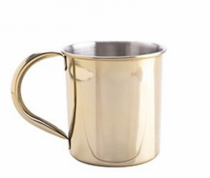 CANECA MOSCOW MULE LISA DOURADA 420ML - Distribuidora 12 de Outubro