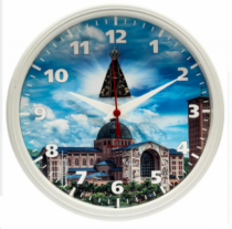 RELOGIO REDONDO OMEGA BRANCO BASILICA - Distribuidora 12 de Outubro