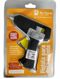PISTOLA DE COLA QUENTE 10W 10,3X10,5 CM BIVOL - Distribuidora 12 de Outubro