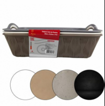 CESTA DE PLASTICO C/3- 23X16,X7 CM - Distribuidora 12 de Outubro