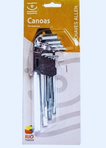 CHAVE HEXAGONAL ALLEN C/9 UNIDADES - Distribuidora 12 de Outubro