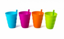 COPO PLASTICO 9,5X8 CM - C/4 - Distribuidora 12 de Outubro