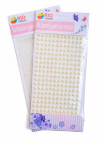 ADESIVO PEROLAS CARTELA COM 22X10CM - Distribuidora 12 de Outubro