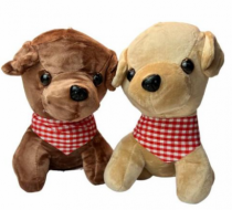 BRINQUEDO DE PELUCIA 20 CM - CACHORRO - Distribuidora 12 de Outubro