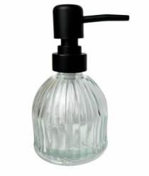 PORTA SABONETE LIQUIDO DE VIDRO 220 ML - TAMP - Distribuidora 12 de Outubro